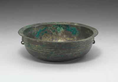 图片[3]-Gilt xi washing basin with cloud pattern, Six dynasties (220-589)-China Archive